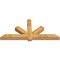 Ekena Millwork Kennewick Rough Sawn Timber Gable Bracket, Western Red Cedar, 84"W x 38"H x 6"D x 6"F, 11/12 Pitch GBW084X38X0606KEN00RWR - alternate 4
